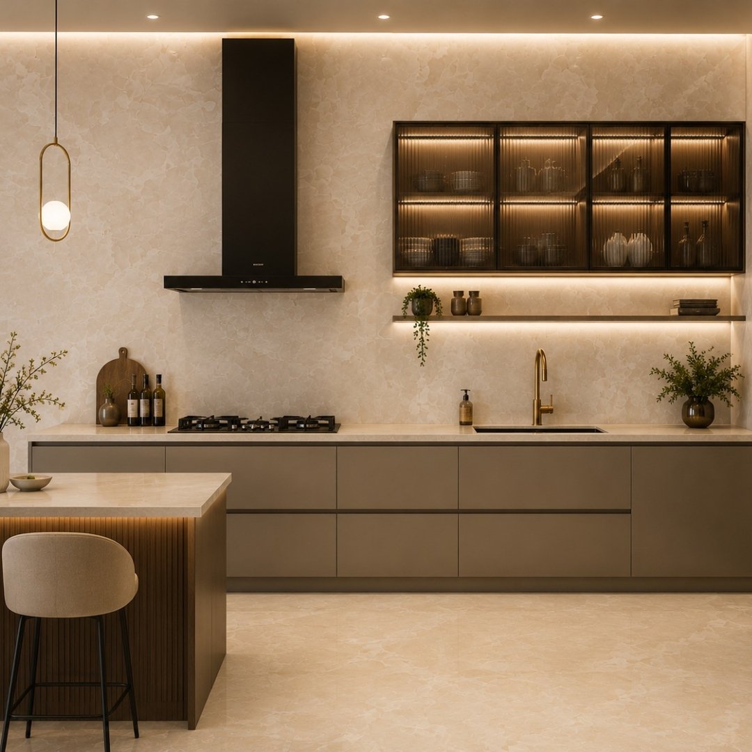 AL Petal Onyx Beige Marble & Stone - My Home Studio